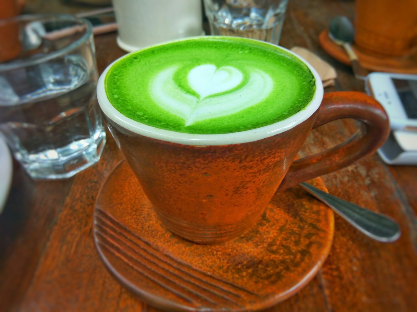 Matcha Green Tea Latté | Wildflour Café + Bakery | P160