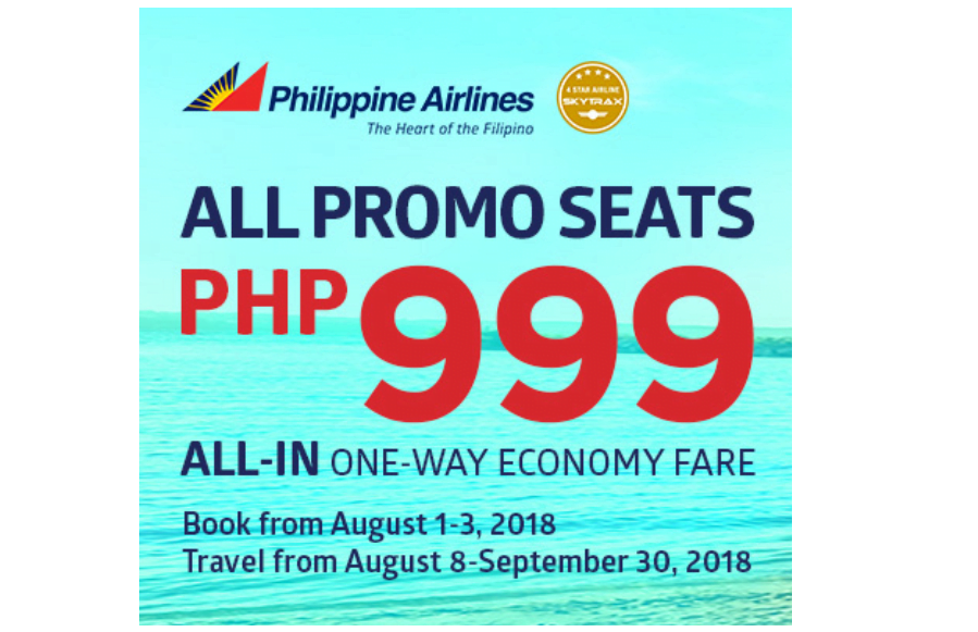 #SEATSALE: Philippine Airlines 3-Day Sale | Fly for as low as 999 per way!