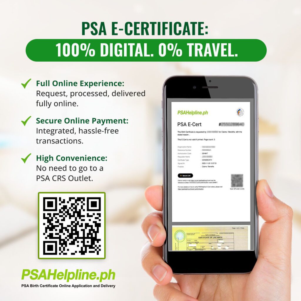 e certificate (100% digital)
