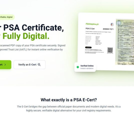 PSA E-Certificate Service: Get Your Civil Registry Documents Online via PSAHelpline.ph e certificate banner