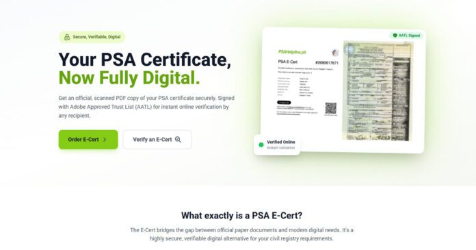 e certificate banner
